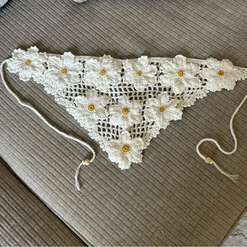 Free People White Crochet Bodice Maxi Dress - Picture 7 of 9